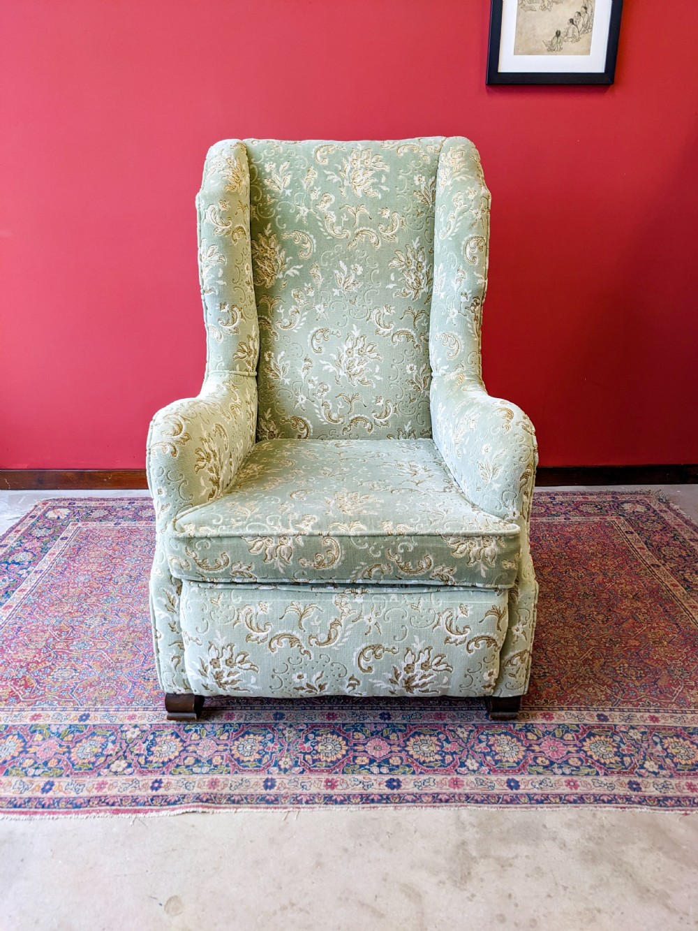 Antique Victorian High Back Armchair View II
