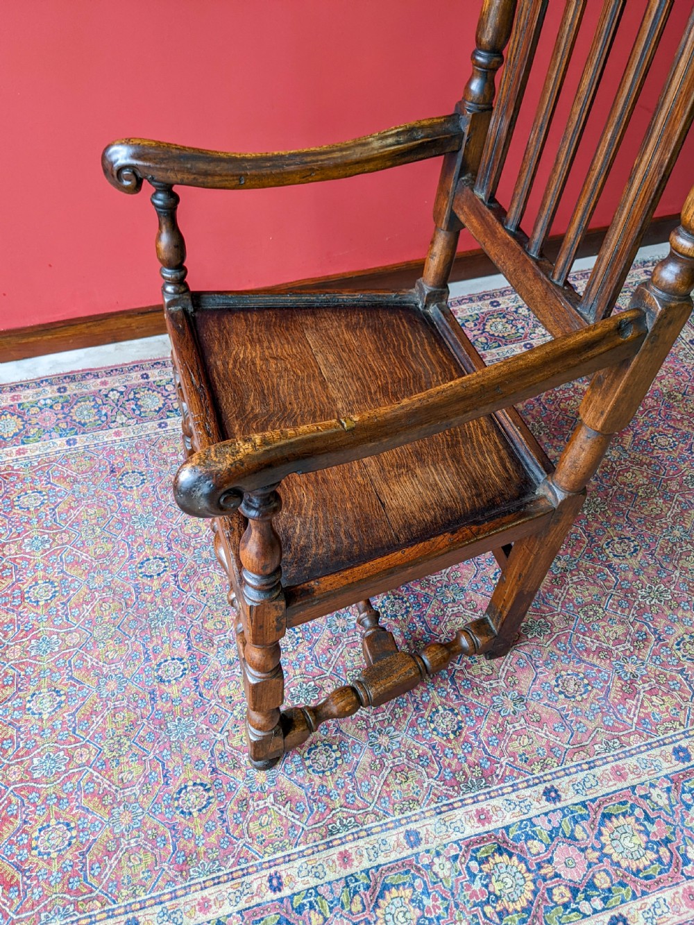 Antique William & Mary Walnut Armchair Circa 1690 View VI
