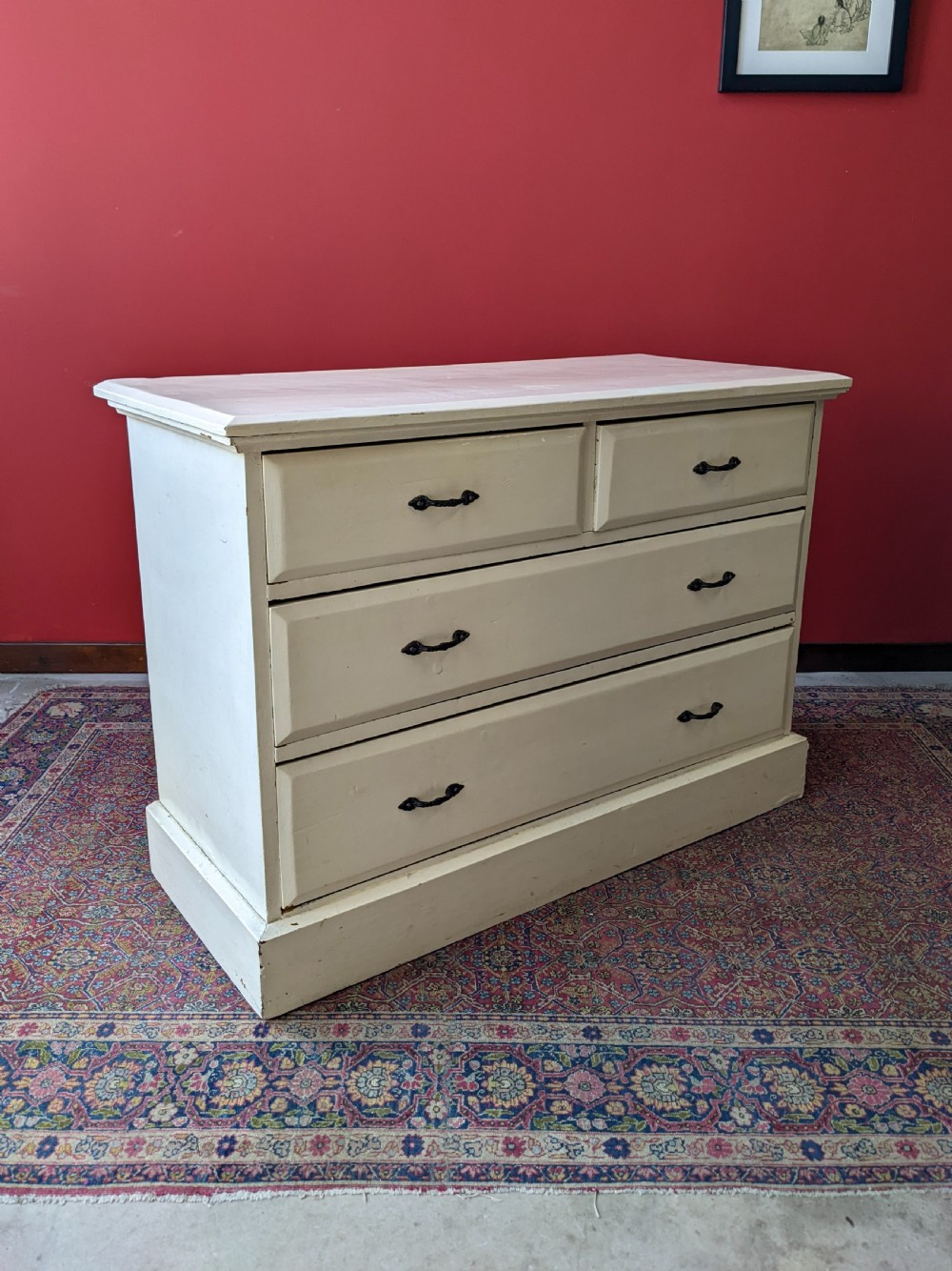 Antique Victorian Painted Pine Chest of Drawers View IV