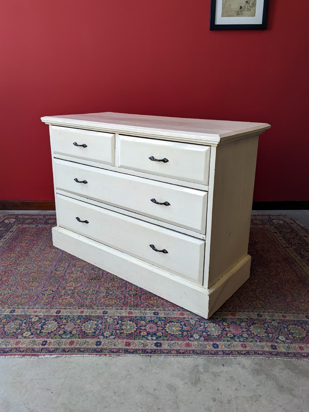 Antique Victorian Painted Pine Chest of Drawers View V