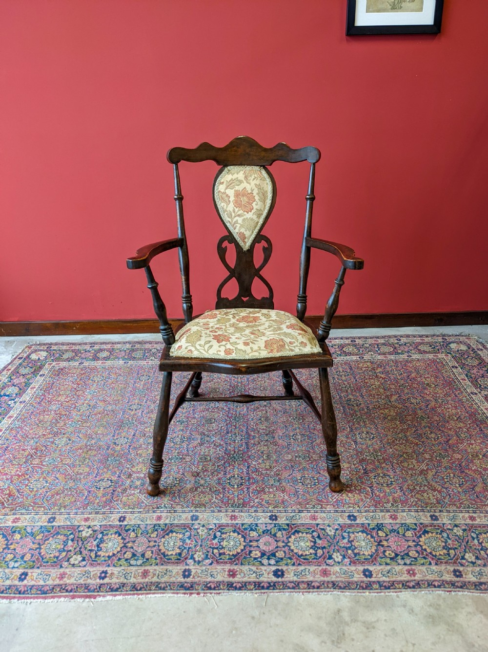Antique 19th Century Welsh Elm Elbow Chair View VI