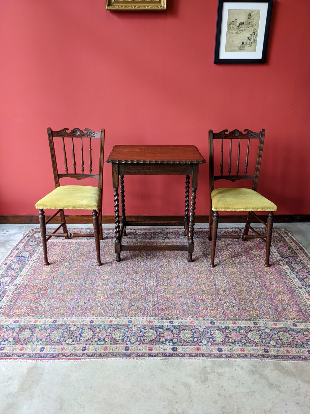 Pair of Antique Victorian Mahogany Parlour Chairs View V