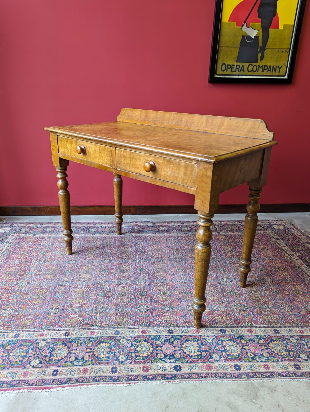 Antique 19th Century Scrumbled Pine Desk View III