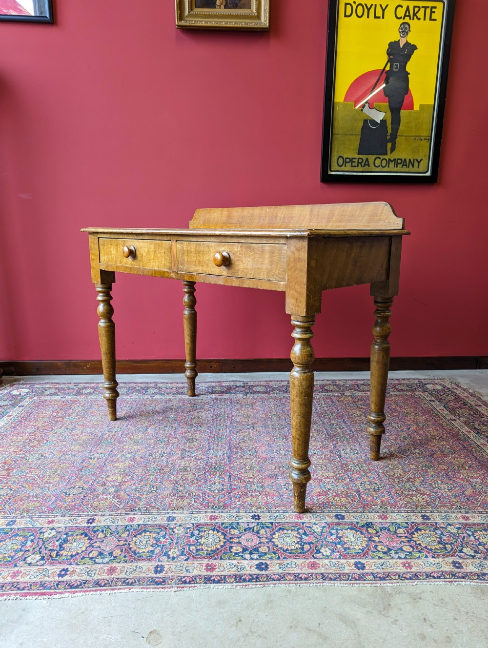 Antique 19th Century Scrumbled Pine Desk View IV