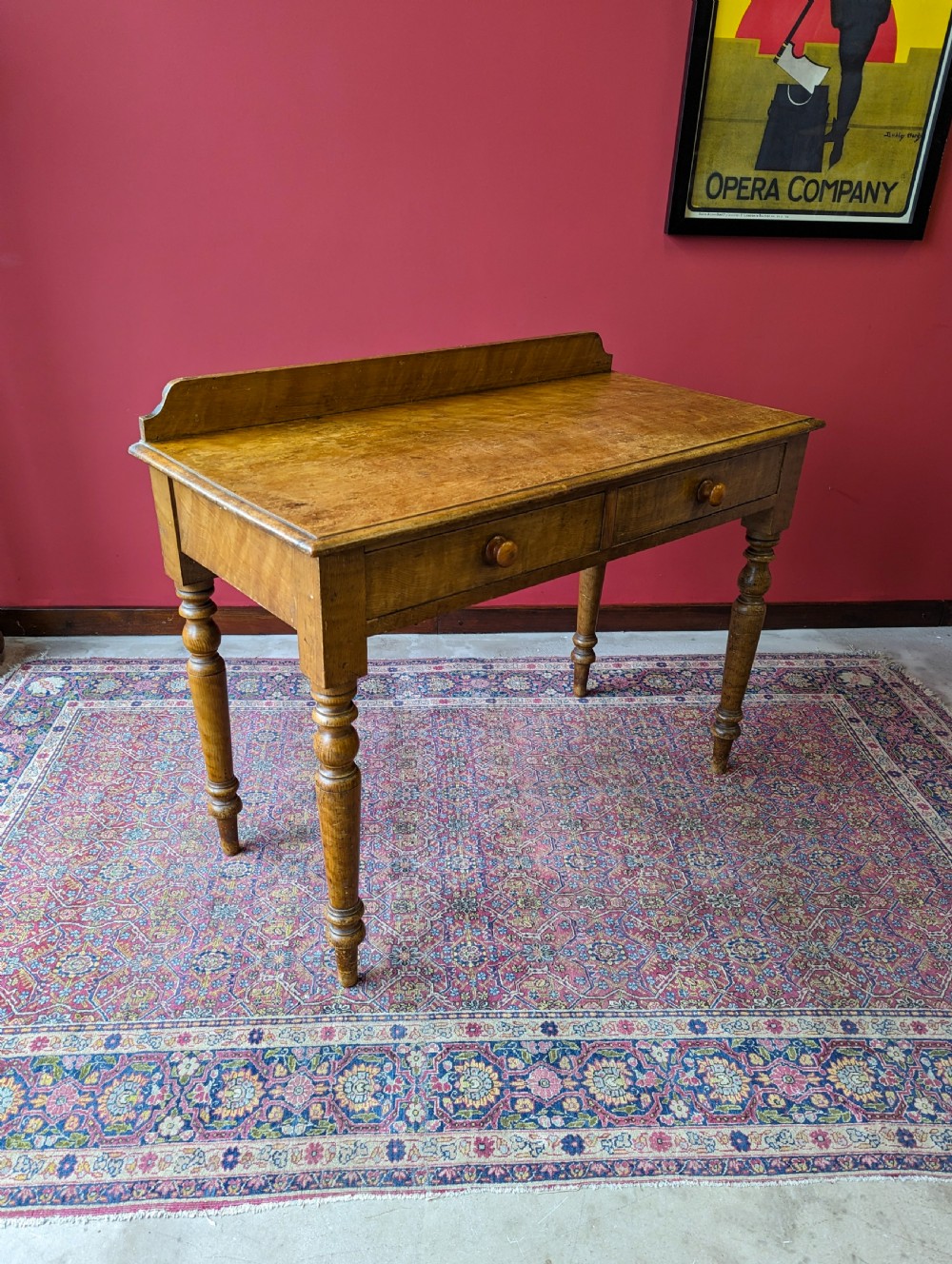Antique 19th Century Scrumbled Pine Desk View VII