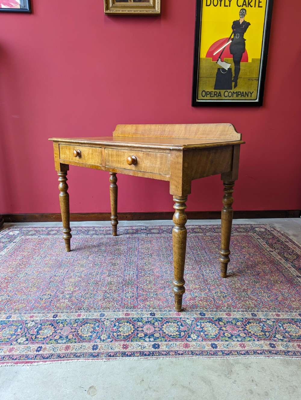 Antique 19th Century Scrumbled Pine Desk View IX