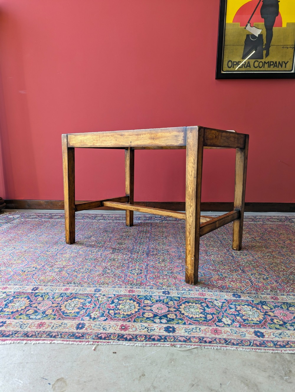 Antique Early 20th Century Beech Luggage Stand View IX