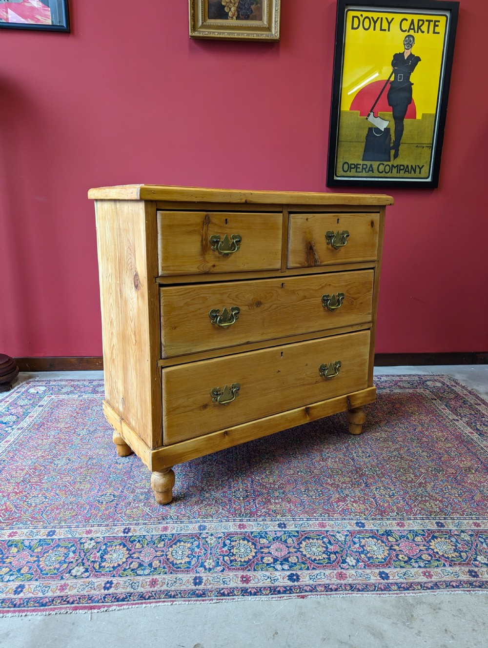 Antique Victorian Pine Chest of Drawers