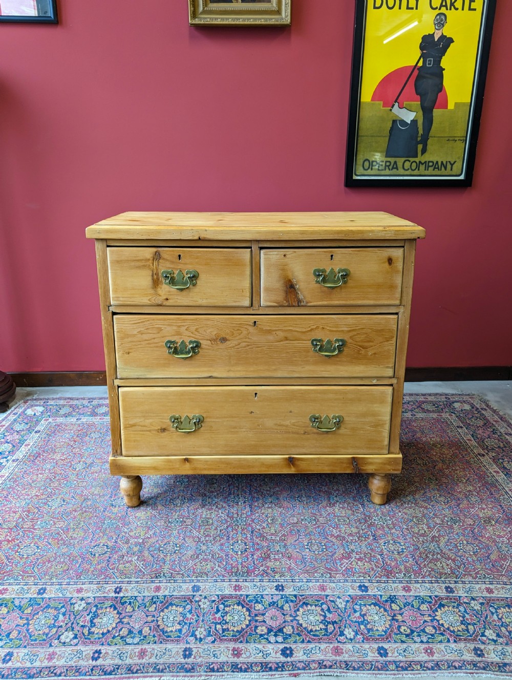Antique Victorian Pine Chest of Drawers View II