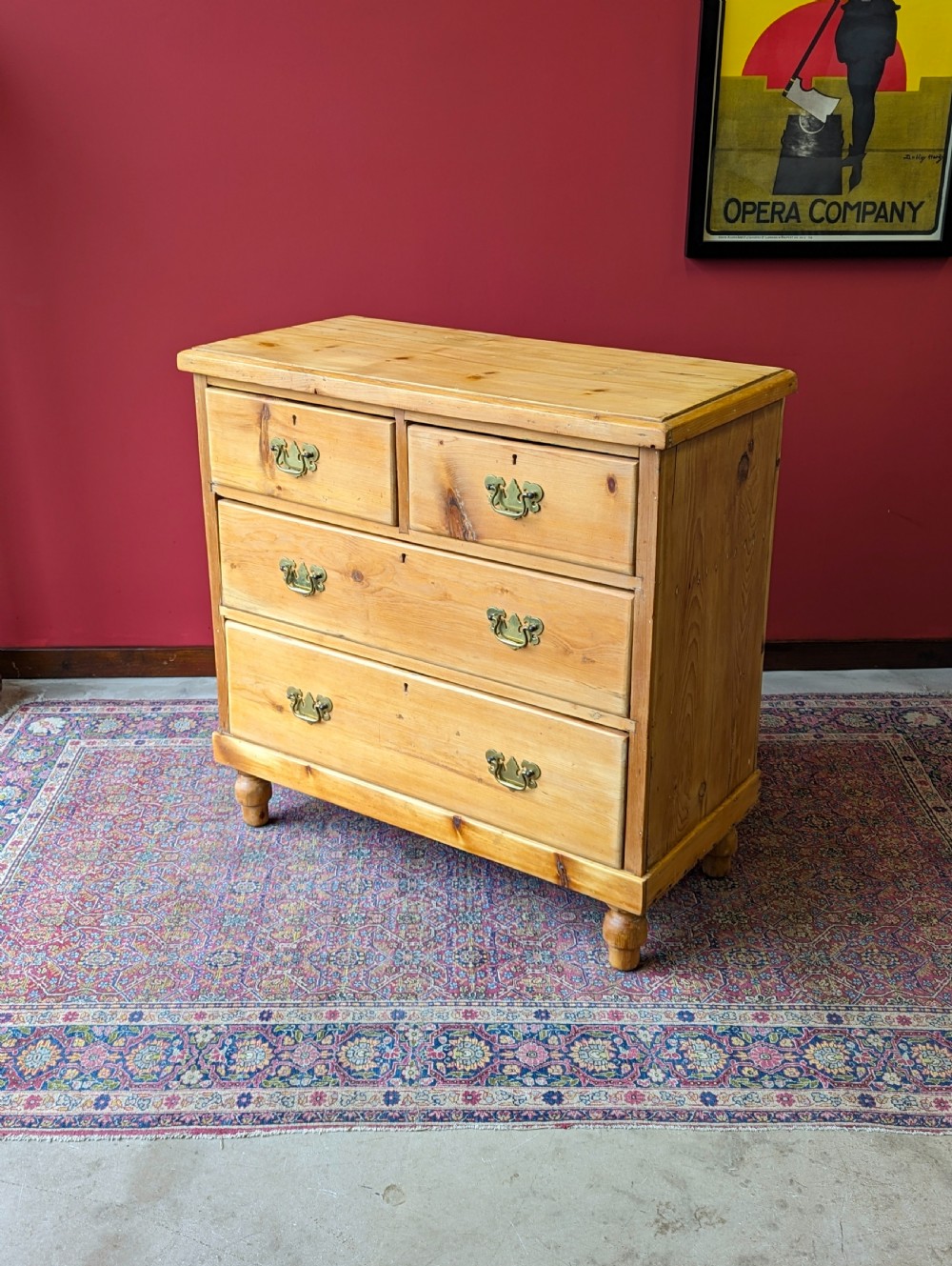 Antique Victorian Pine Chest of Drawers View IV
