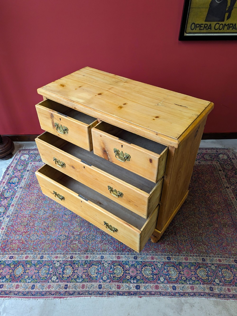 Antique Victorian Pine Chest of Drawers View V