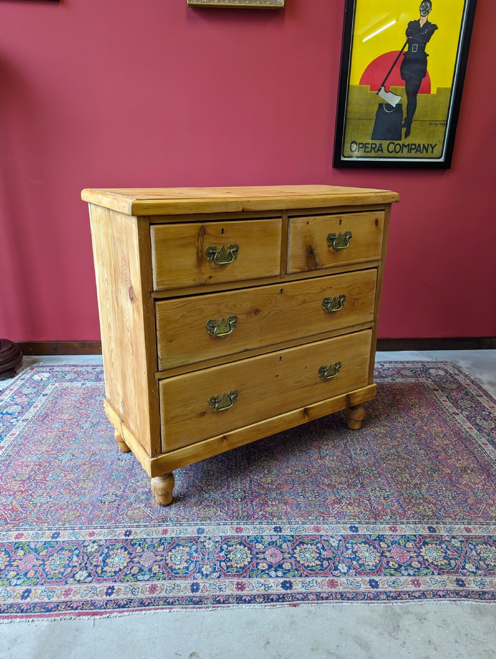 Antique Victorian Pine Chest of Drawers View VII