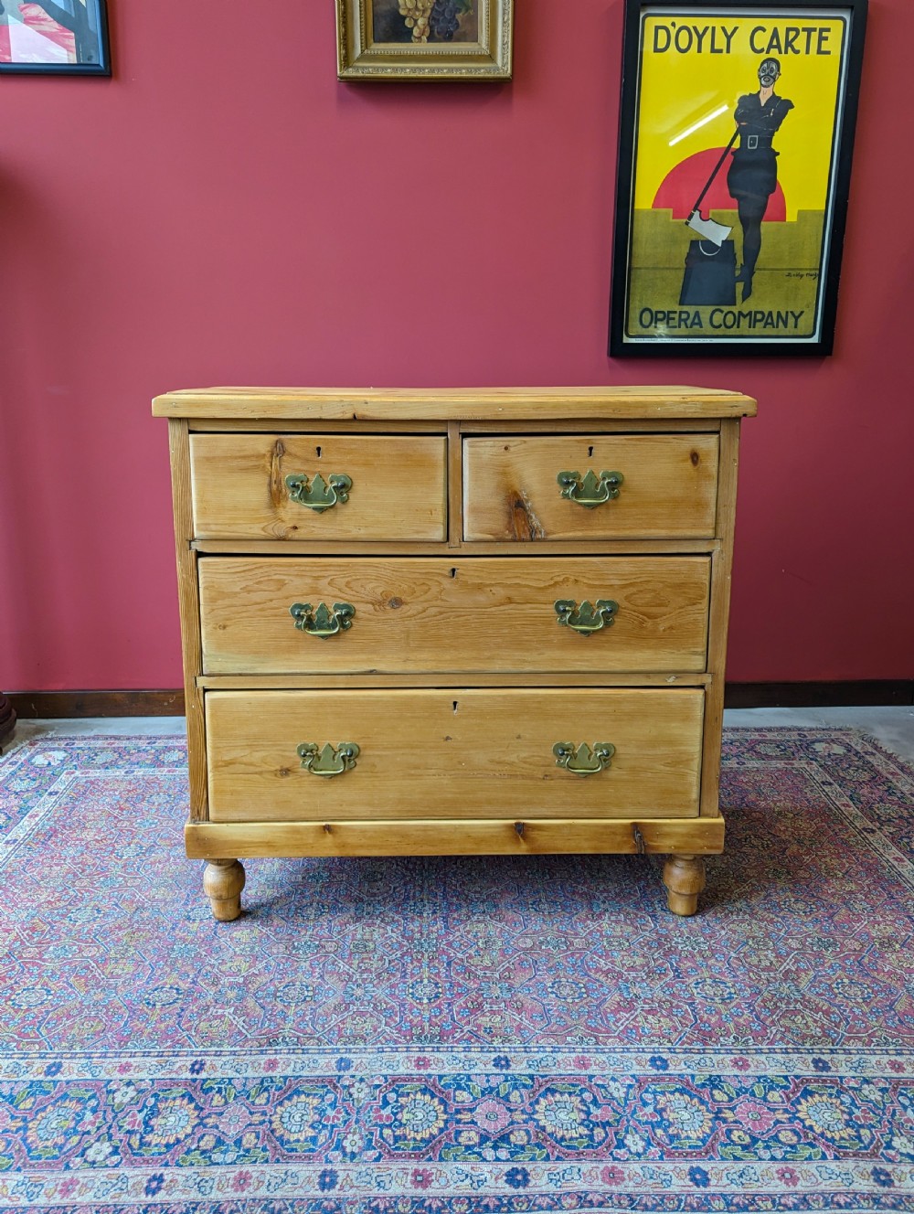 Antique Victorian Pine Chest of Drawers View X