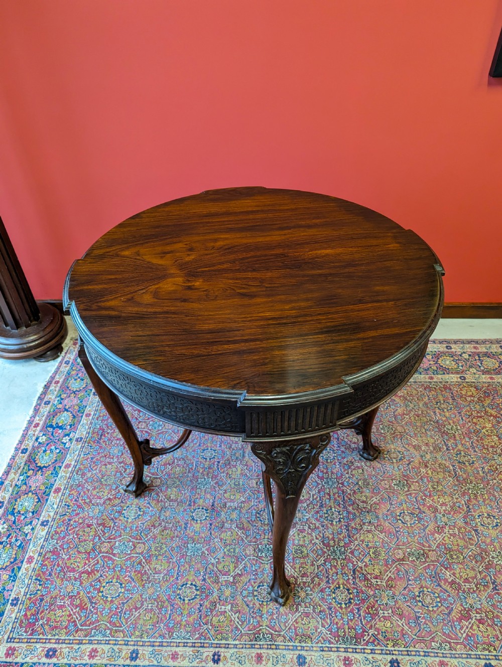 Antique 19th Century Rosewood Circular Occasional Table / Centre Table View V