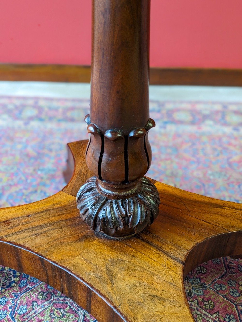 Antique William IV Mahogany Sewing Table / Work Table View VII