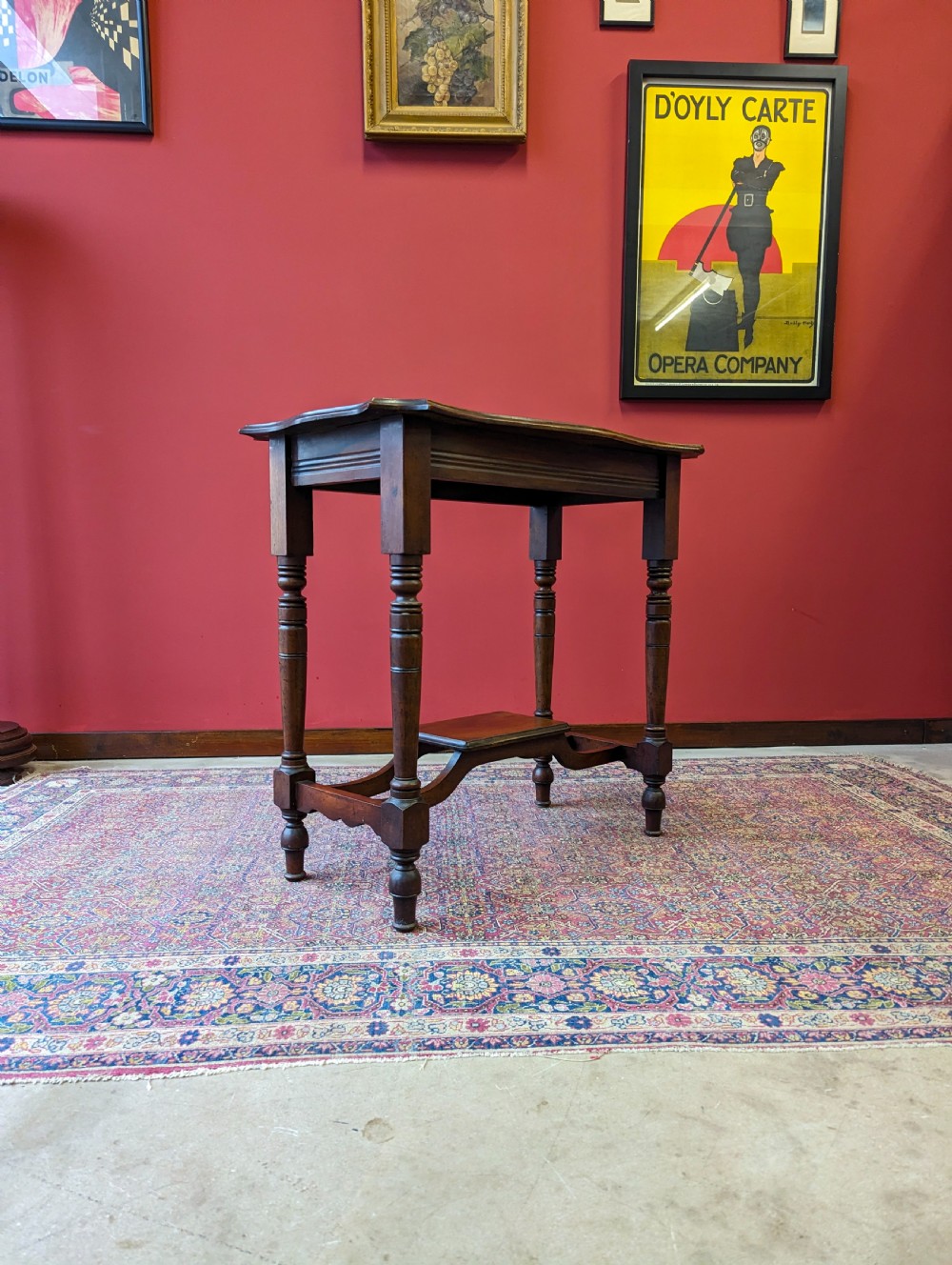 Antique Victorian Mahogany Side Table View III