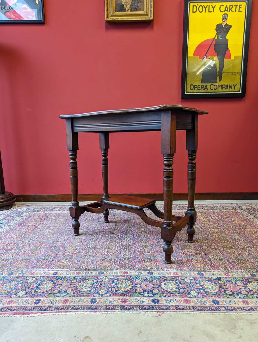 Antique Victorian Mahogany Side Table View V