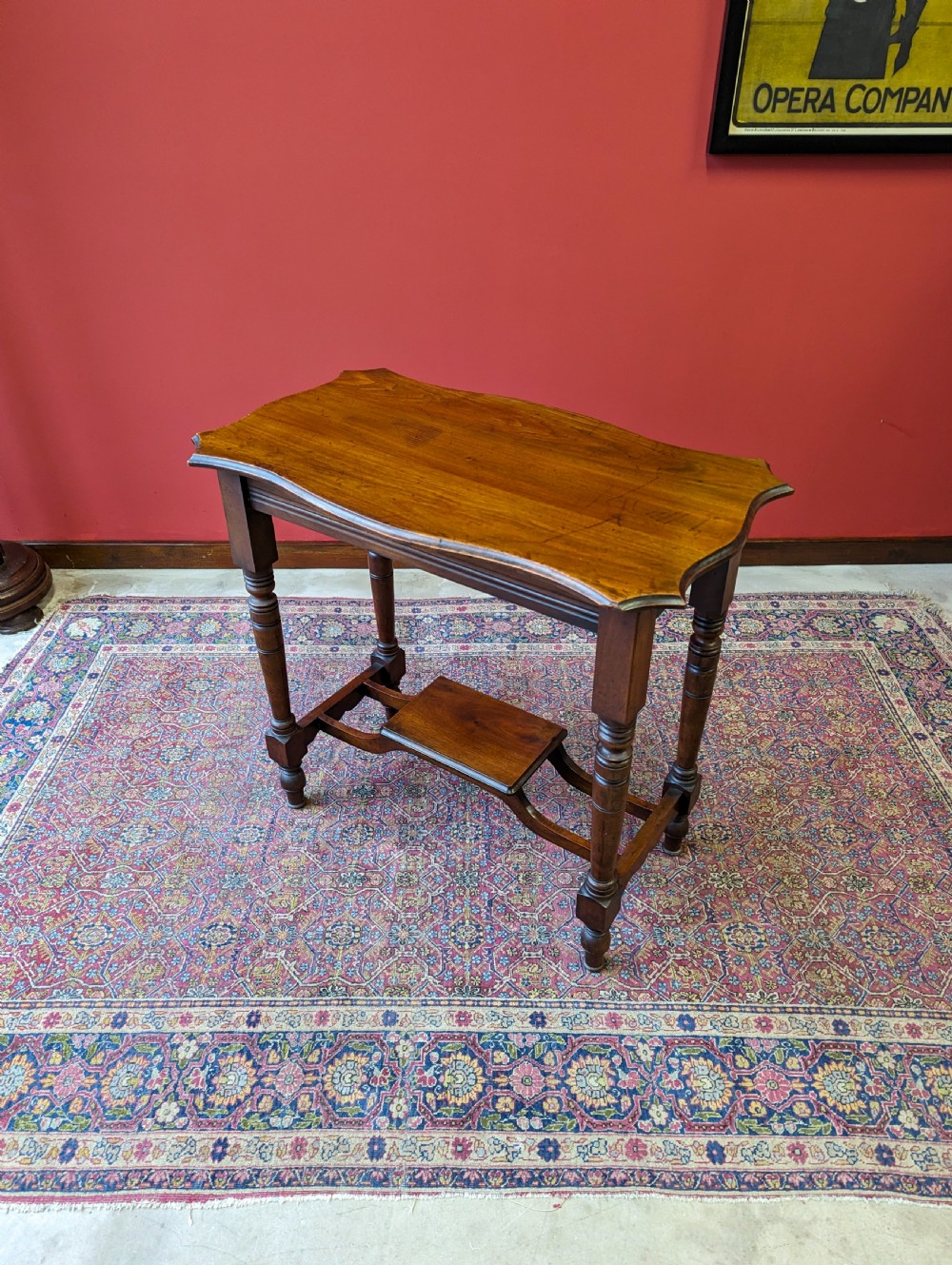 Antique Victorian Mahogany Side Table View VI