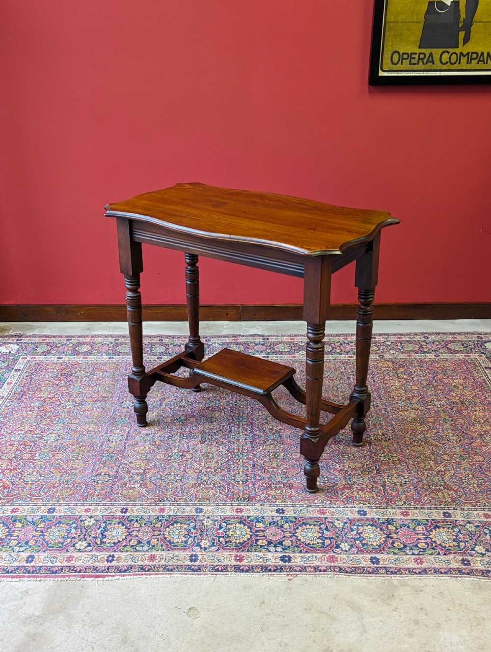 Antique Victorian Mahogany Side Table View IX