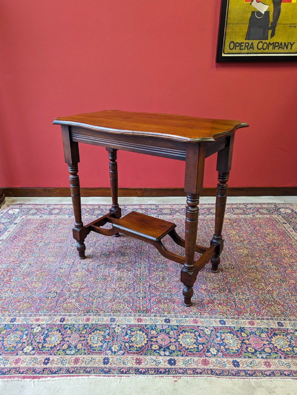 Antique Victorian Mahogany Side Table View X