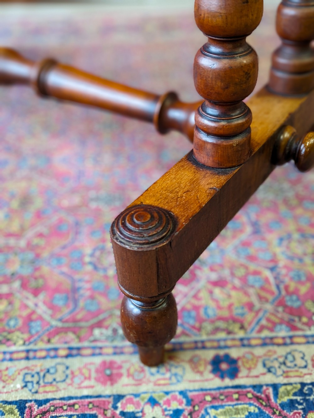 Antique 19th Century Walnut Side Table View IV