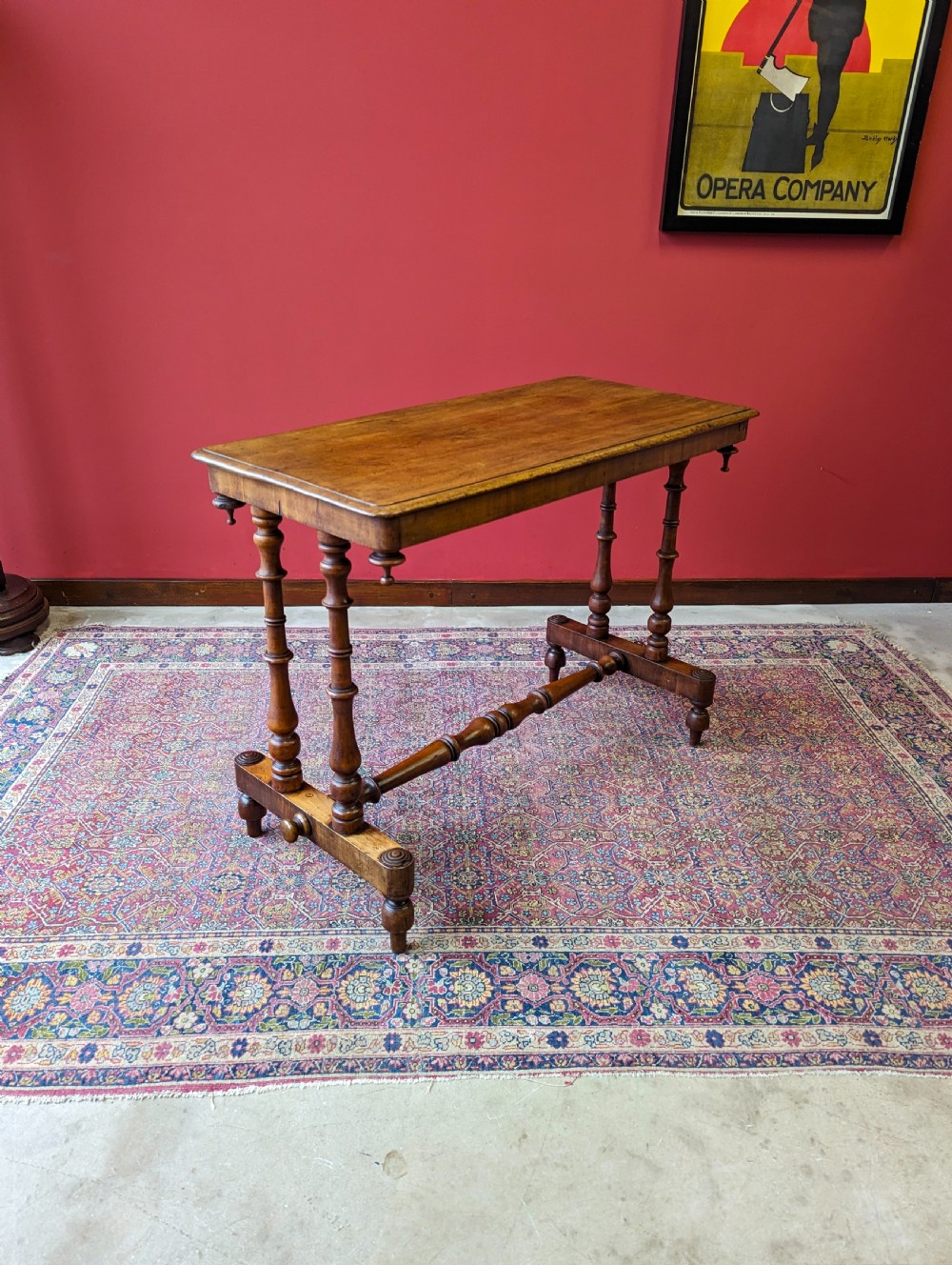 Antique 19th Century Walnut Side Table View V