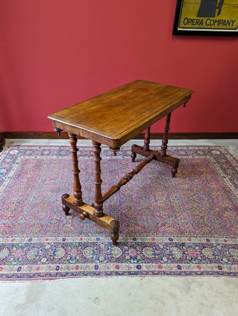 Antique 19th Century Walnut Side Table View VII