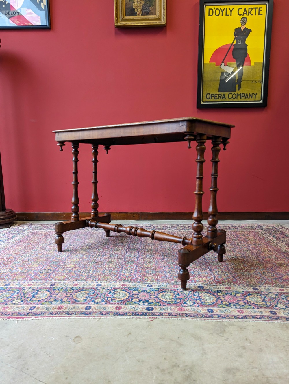 Antique 19th Century Walnut Side Table View X