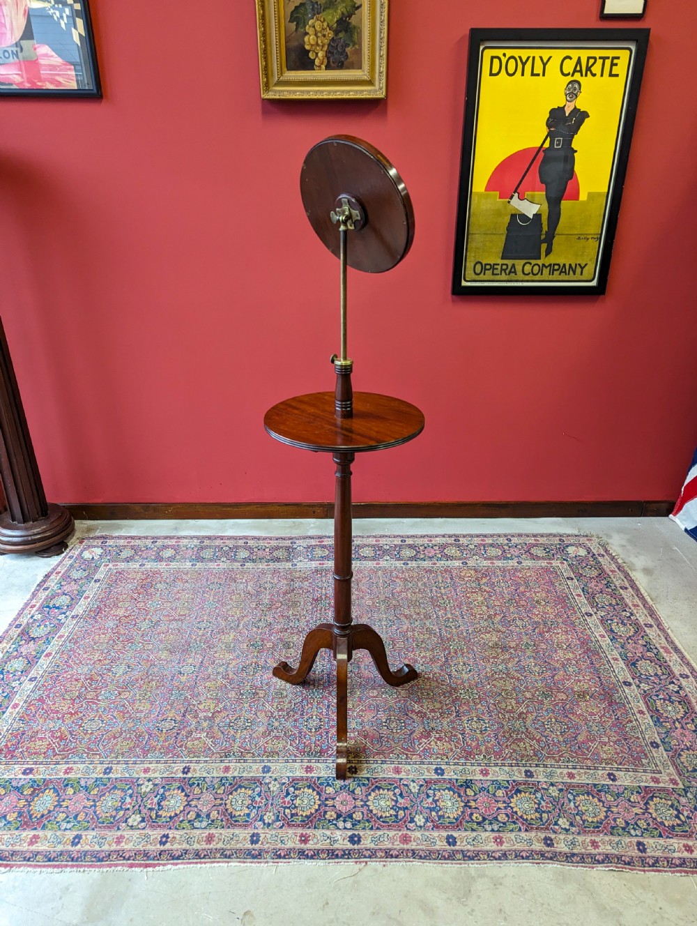 Antique Edwardian Mahogany Mirrored Shaving Stand View II