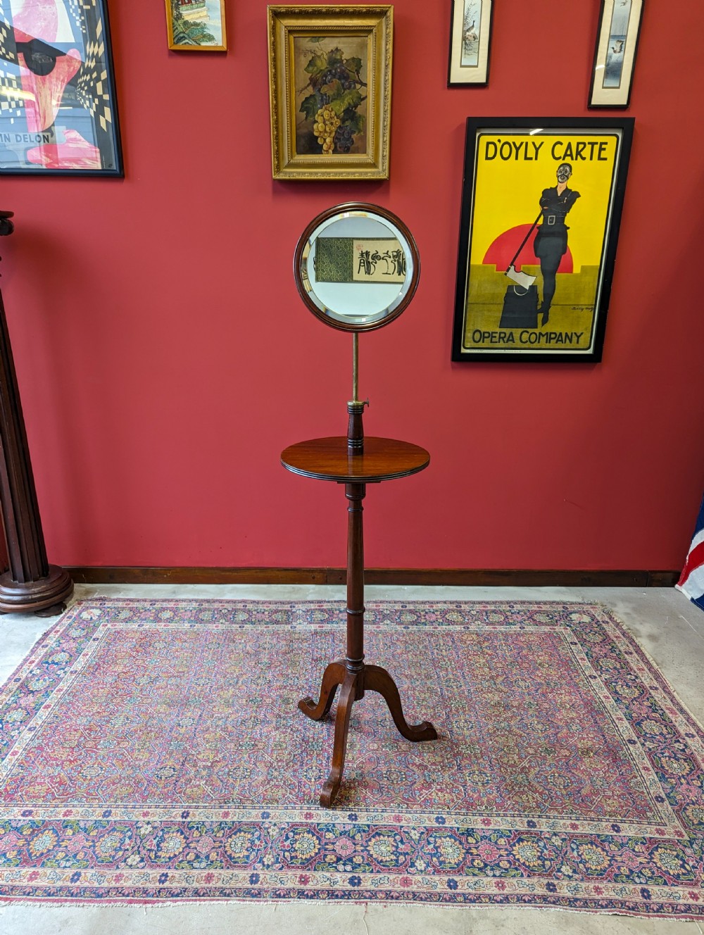 Antique Edwardian Mahogany Mirrored Shaving Stand View IV