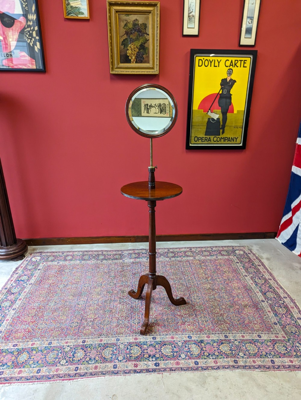 Antique Edwardian Mahogany Mirrored Shaving Stand View VIII