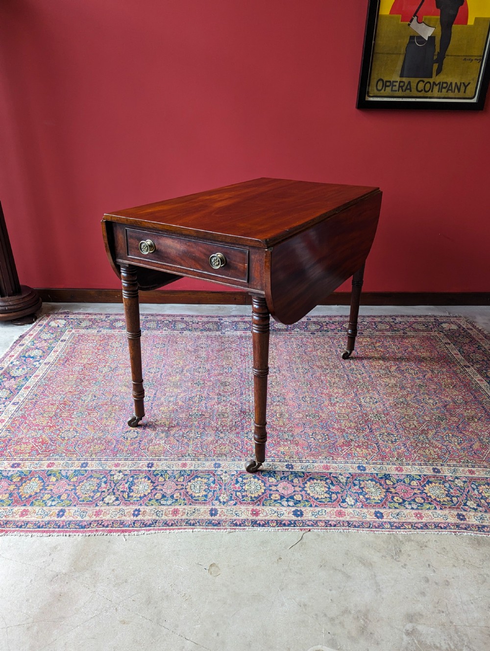 Antique Mid 19th Century Mahogany Pembroke Table View II