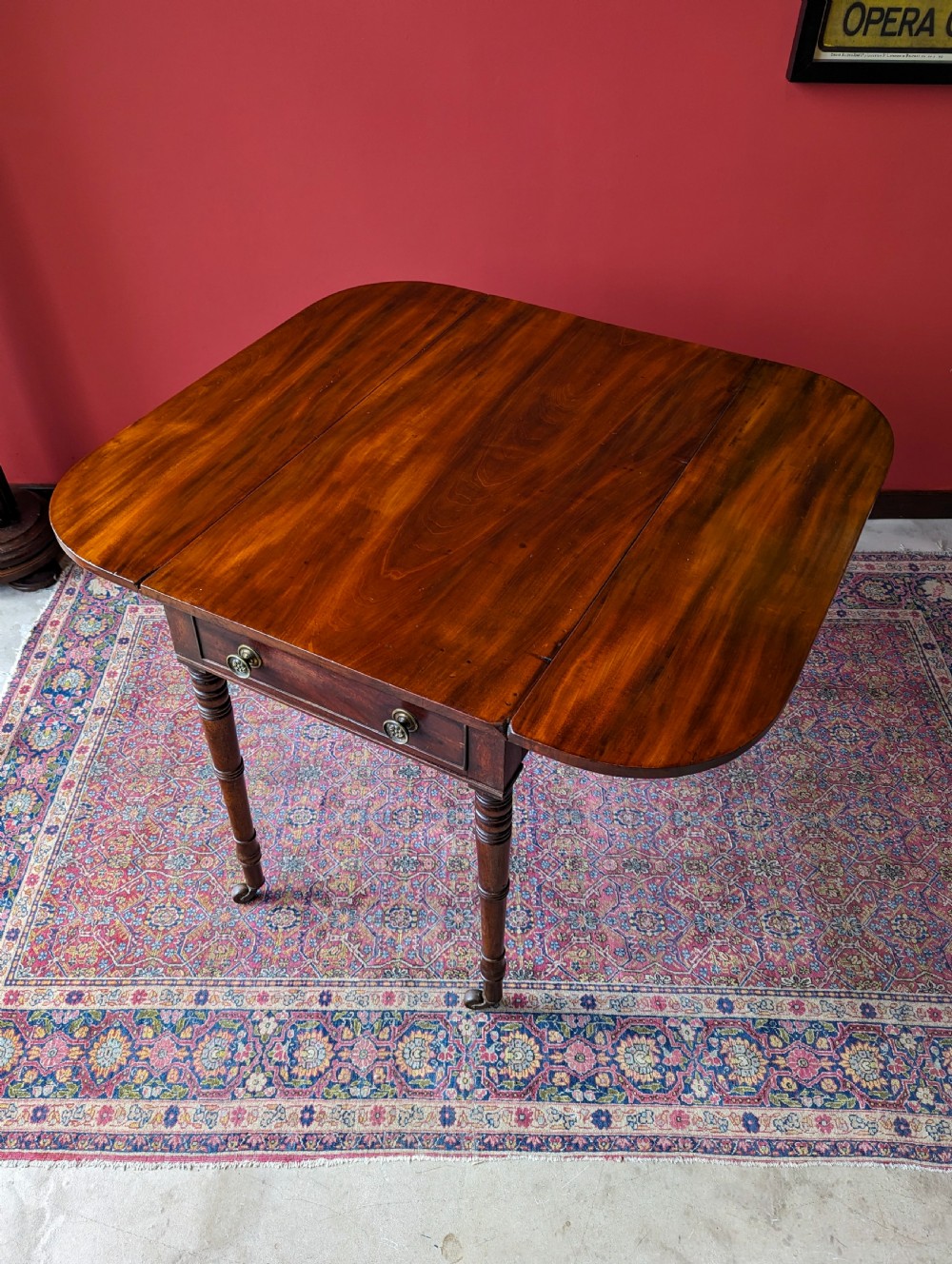 Antique Mid 19th Century Mahogany Pembroke Table View III