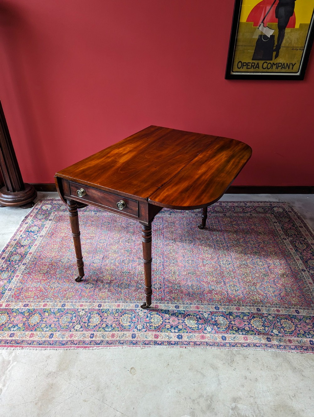 Antique Mid 19th Century Mahogany Pembroke Table View IV