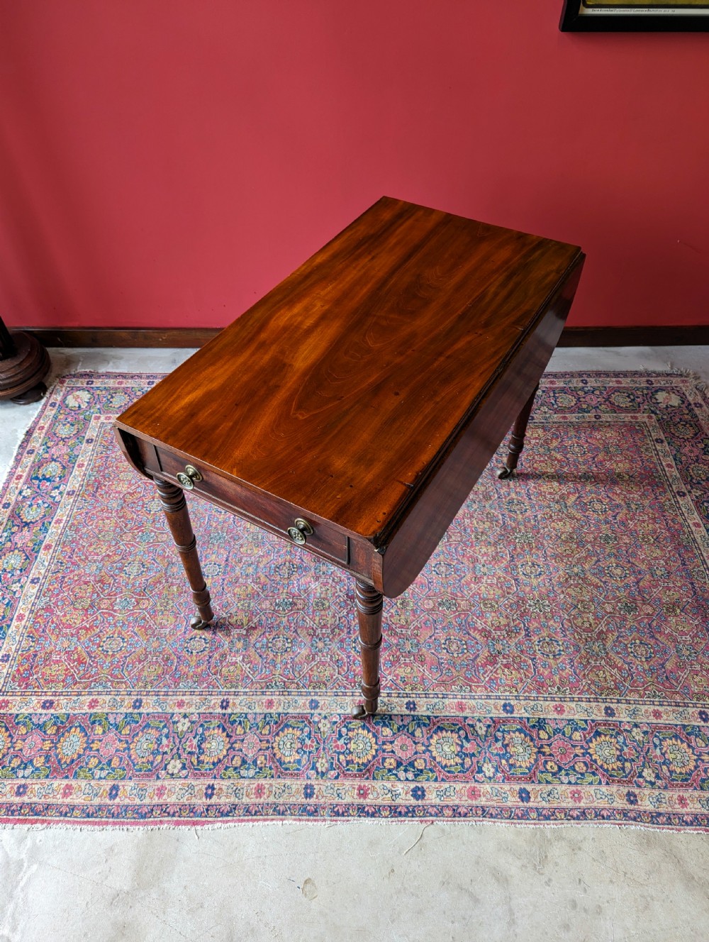 Antique Mid 19th Century Mahogany Pembroke Table View VI