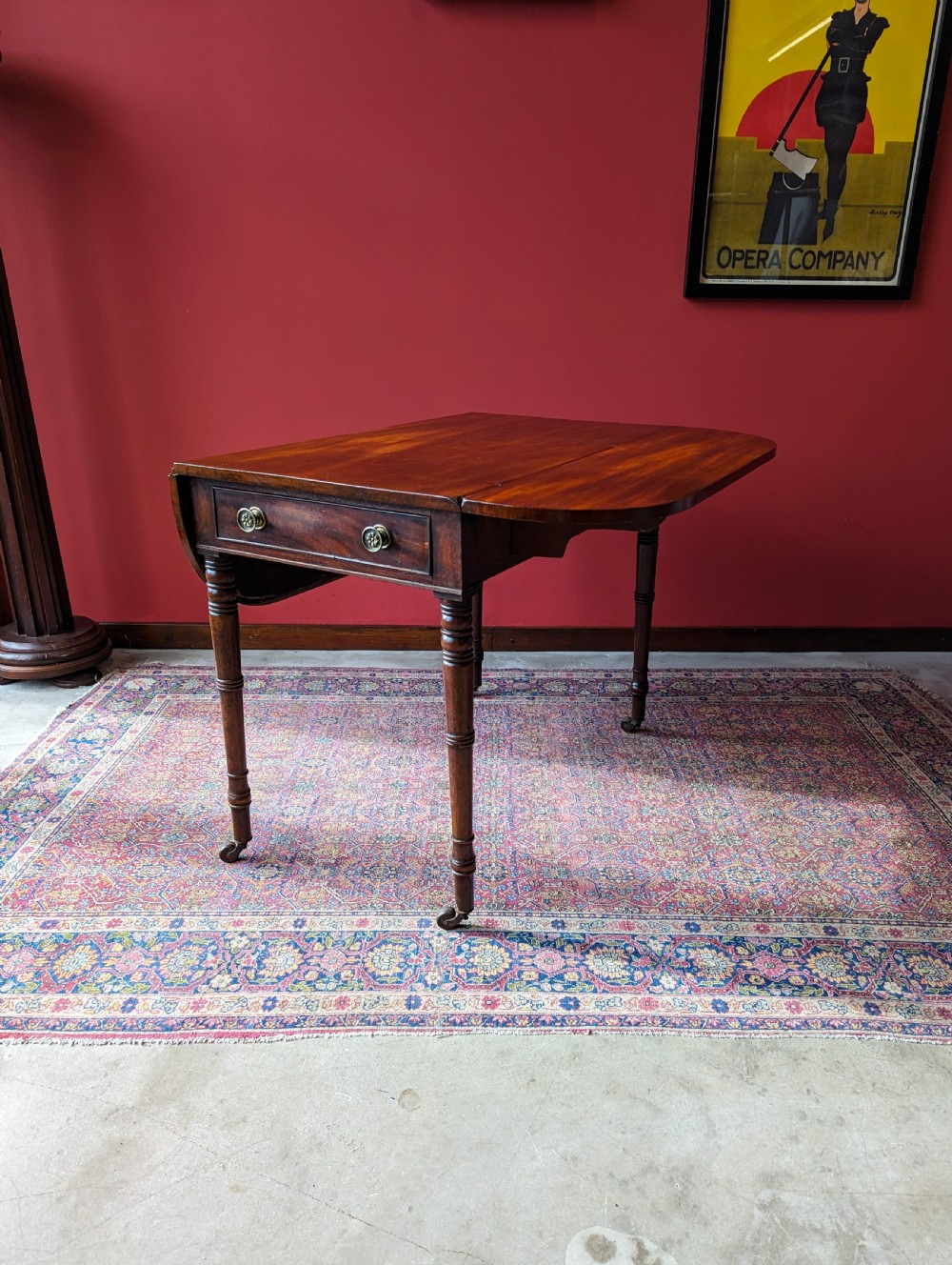 Antique Mid 19th Century Mahogany Pembroke Table View VII