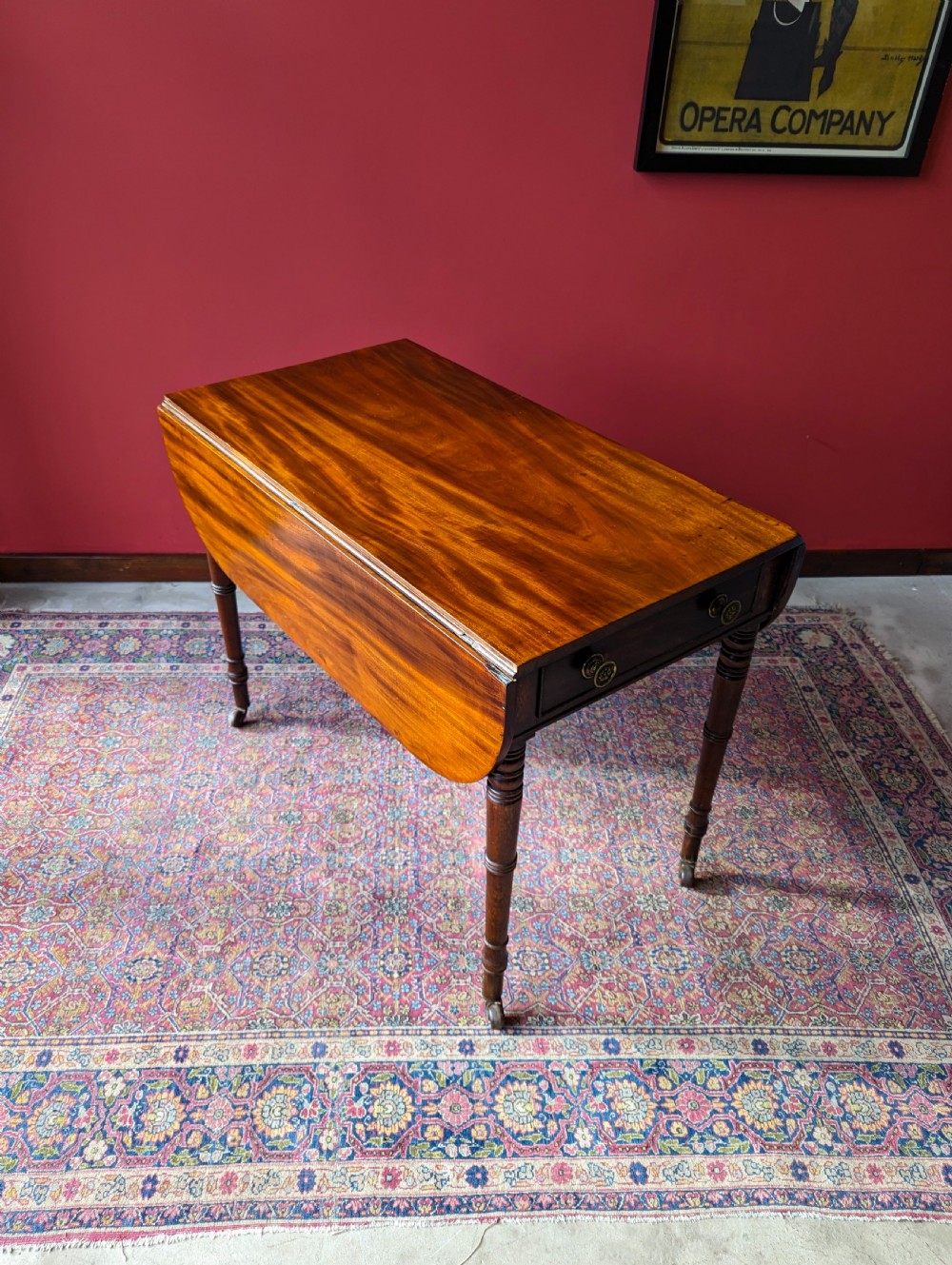 Antique Mid 19th Century Mahogany Pembroke Table View VIII
