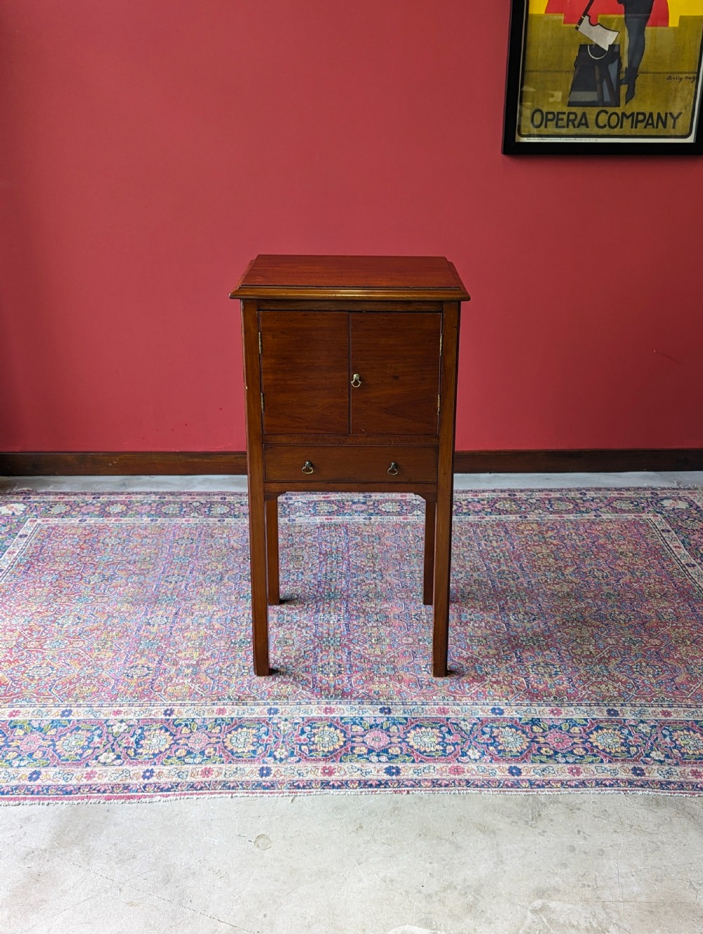 Antique Early 20th Century Mahogany Bedside View II