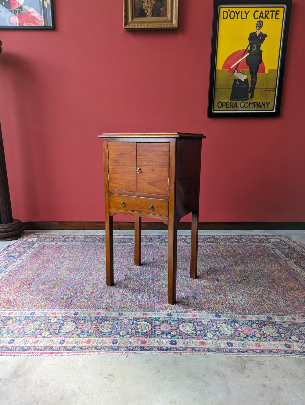 Antique Early 20th Century Mahogany Bedside View IV