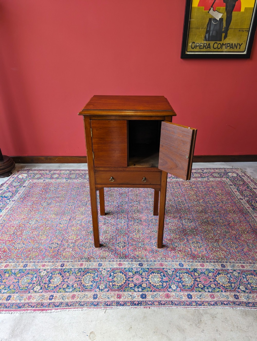 Antique Early 20th Century Mahogany Bedside View VI