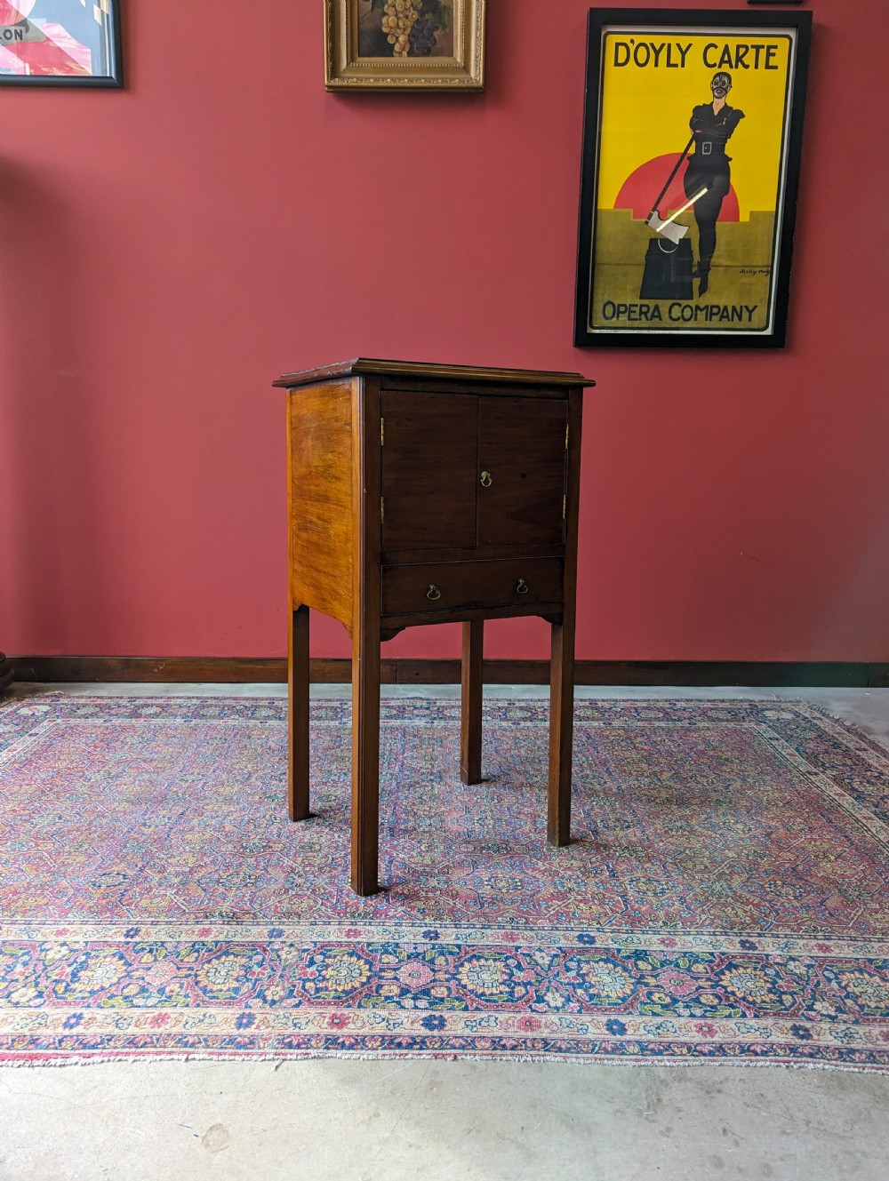 Antique Early 20th Century Mahogany Bedside View VII