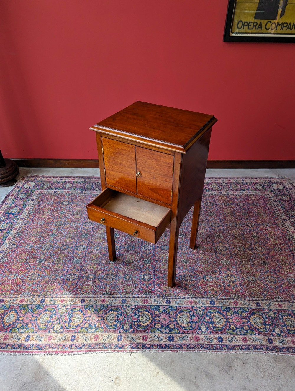 Antique Early 20th Century Mahogany Bedside View VIII