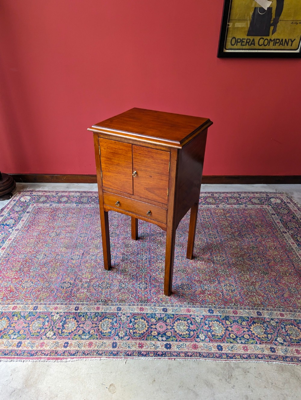 Antique Early 20th Century Mahogany Bedside View IX
