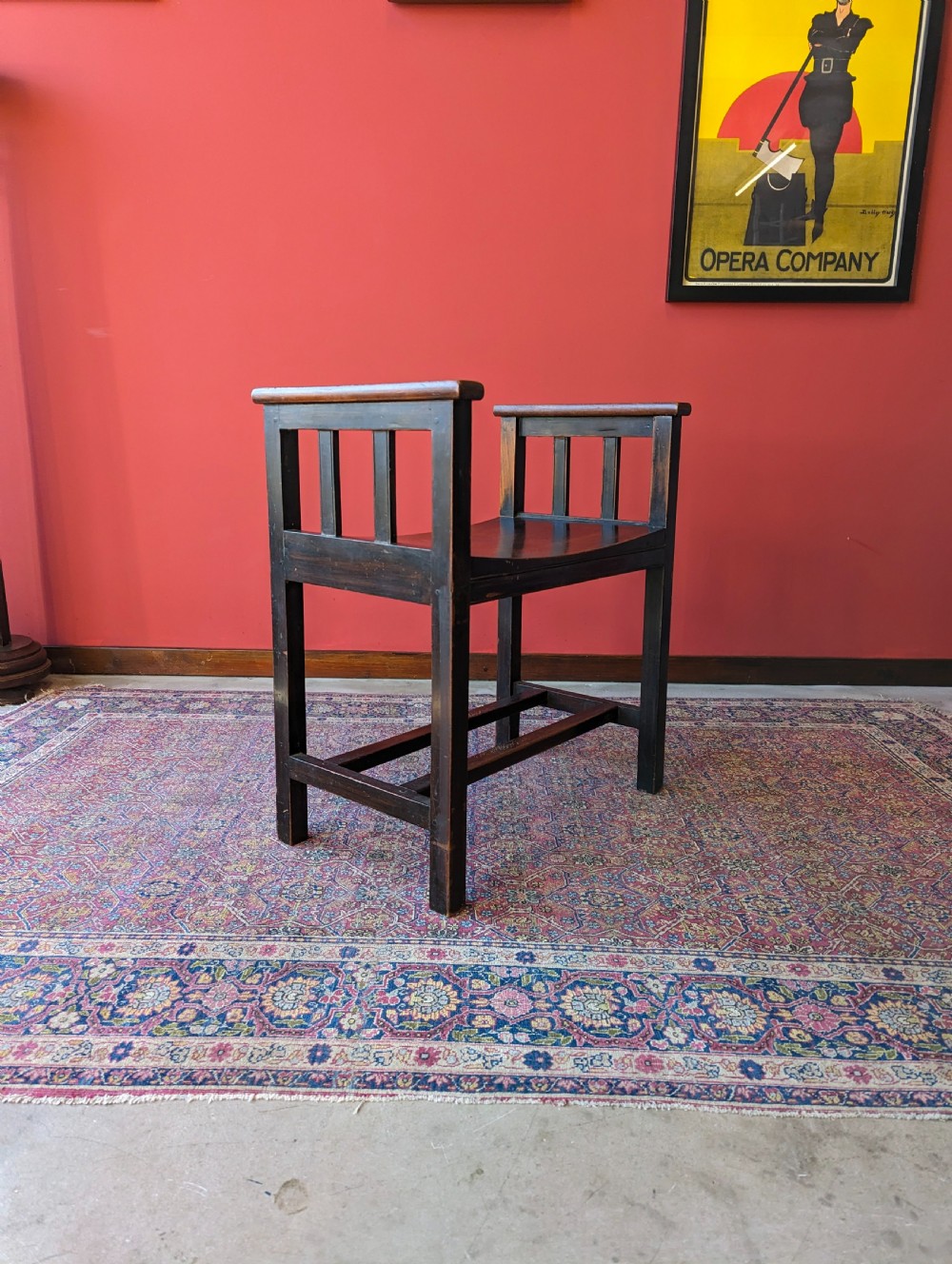 Antique Arts & Crafts Oak Stool View VII