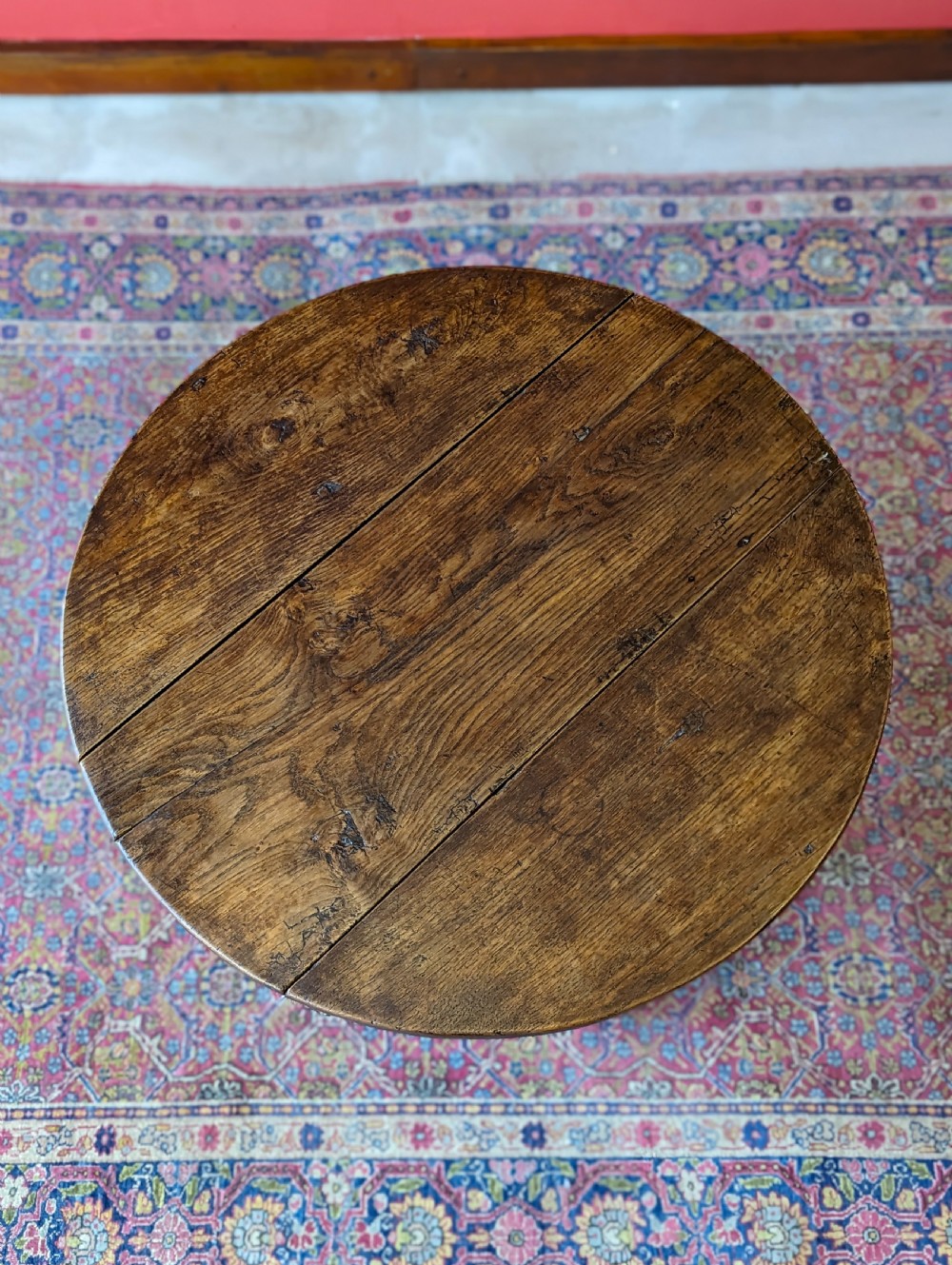 Antique 19th Century Oak Swivel Top Drop Leaf Occasional Table View VIII