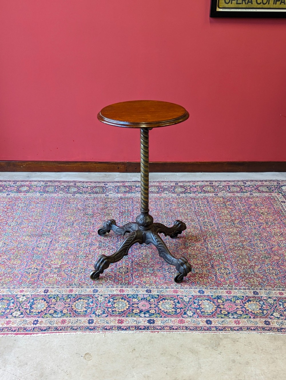 Antique Victorian Height Adjustable Occasional Table