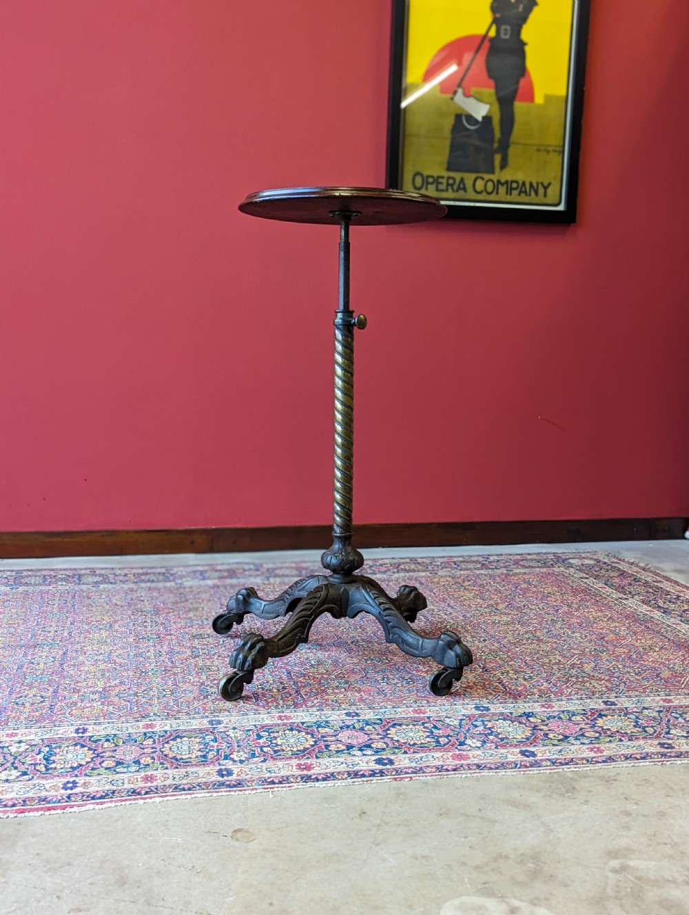 Antique Victorian Height Adjustable Occasional Table View II