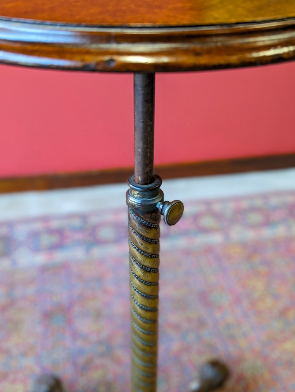 Antique Victorian Height Adjustable Occasional Table View V