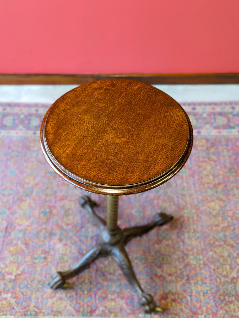 Antique Victorian Height Adjustable Occasional Table View VIII