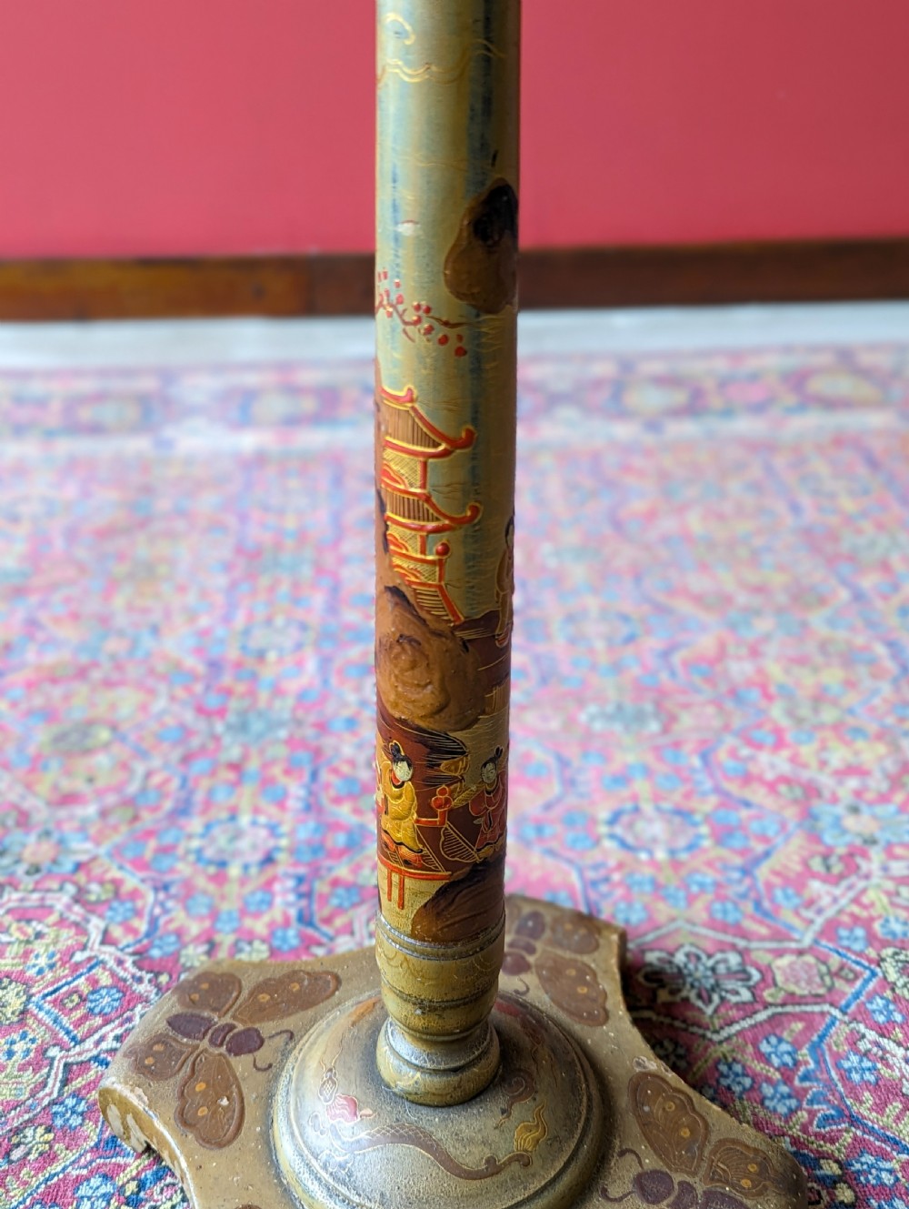 Antique Early 20th Century Chinoiserie Wine Table View X